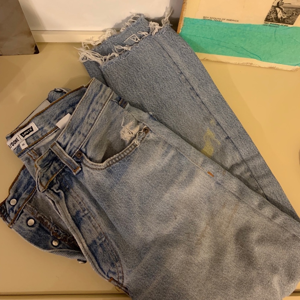 Redone High Rise Cropped Straight Vintage Levi’s